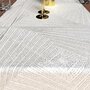 SOLEIL D'OCRE Chemin de table 40x180 cm LUXURY blanc, par Soleil d'Ocre