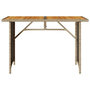 Voir la diapositive 4 : VIDAXL Table de jardin avec dessus en bois noir 110x68x70 cm rotin