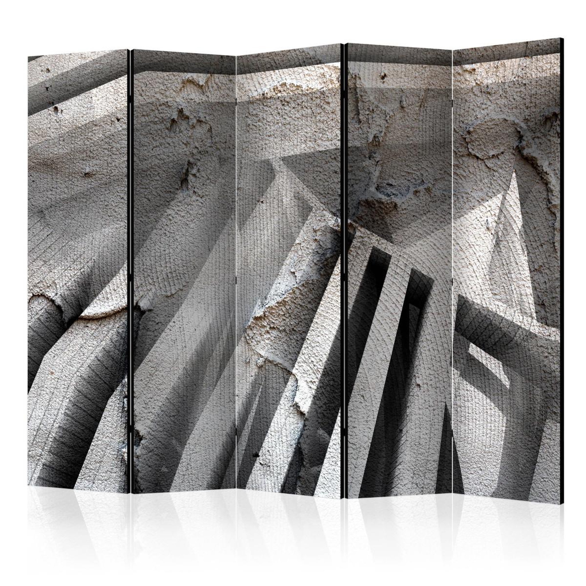 Paris Prix Paravent 5 volets  beton 3d  172x225cm