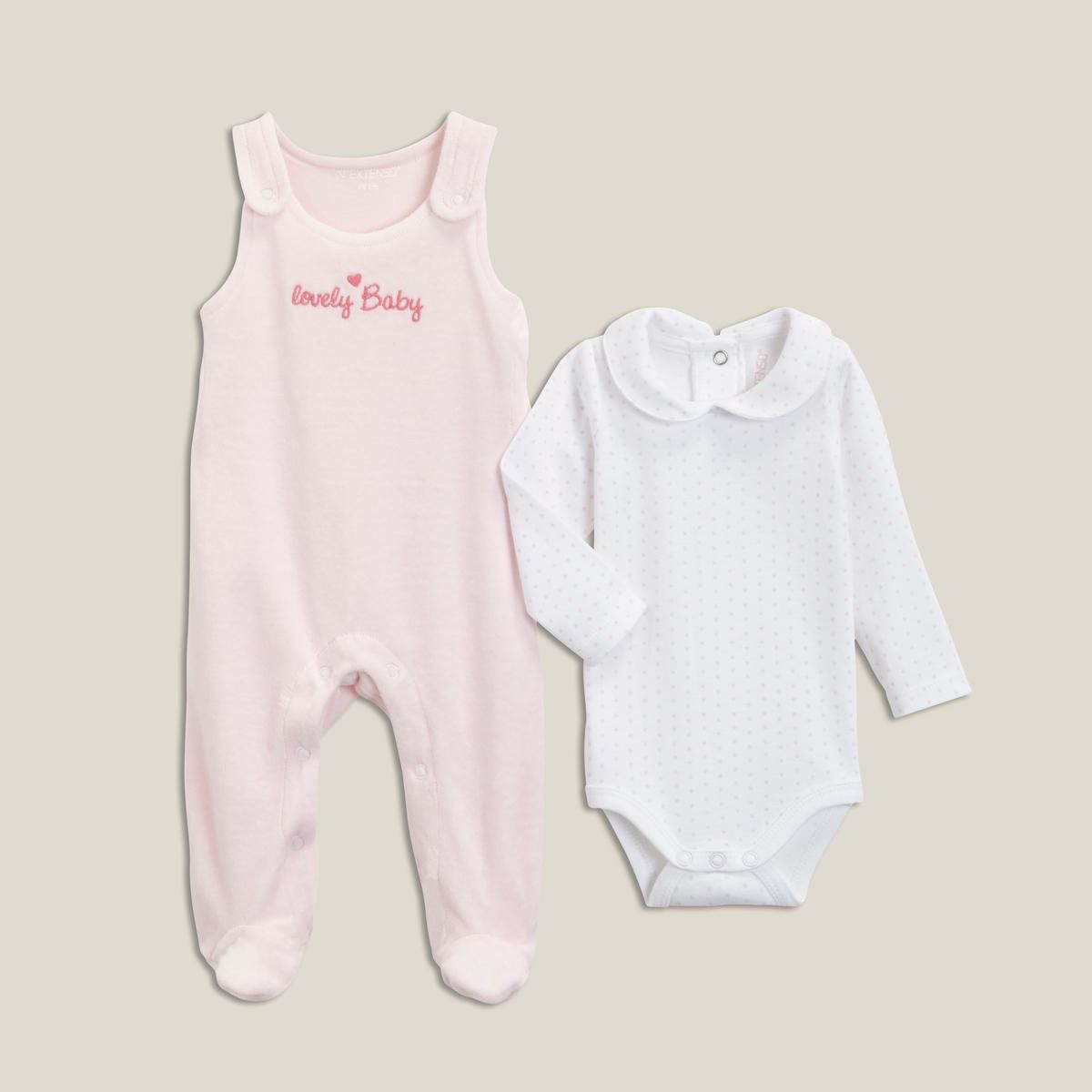 Ensemble combi sans manches et body bébé