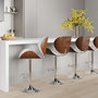 Voir la diapositive 5 : Rendez vous déco Chaise de bar réglable 63/84 cm en cuir synthétique blanc-Baudoin