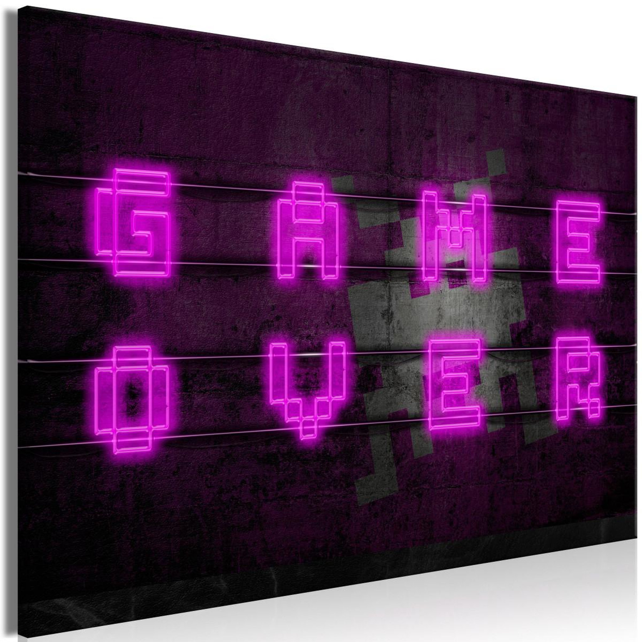 Paris Prix Tableau imprimé  pink neon wide. Coloris disponibles : Multicolore