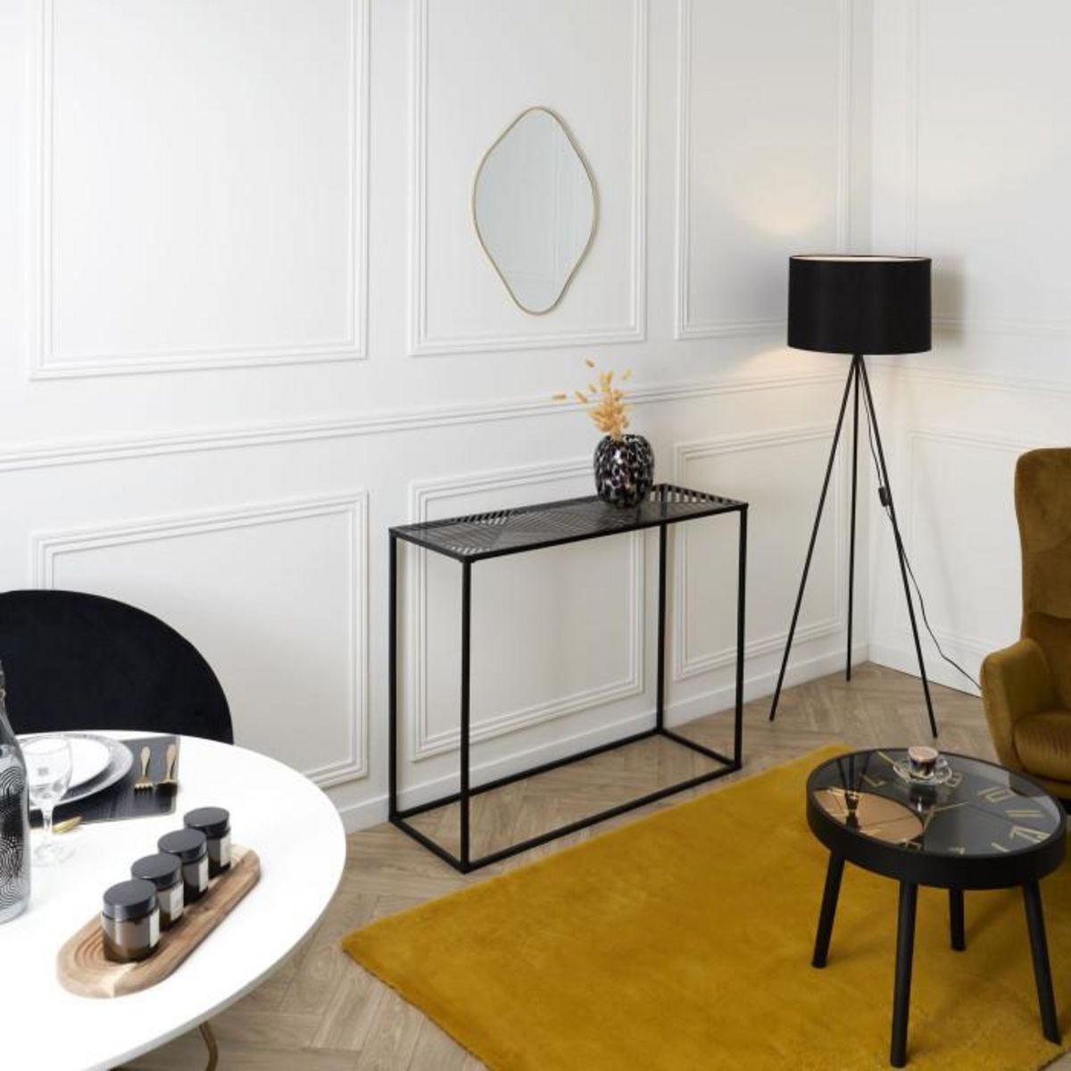 Paris Prix Console Design  Riga  100cm Noir