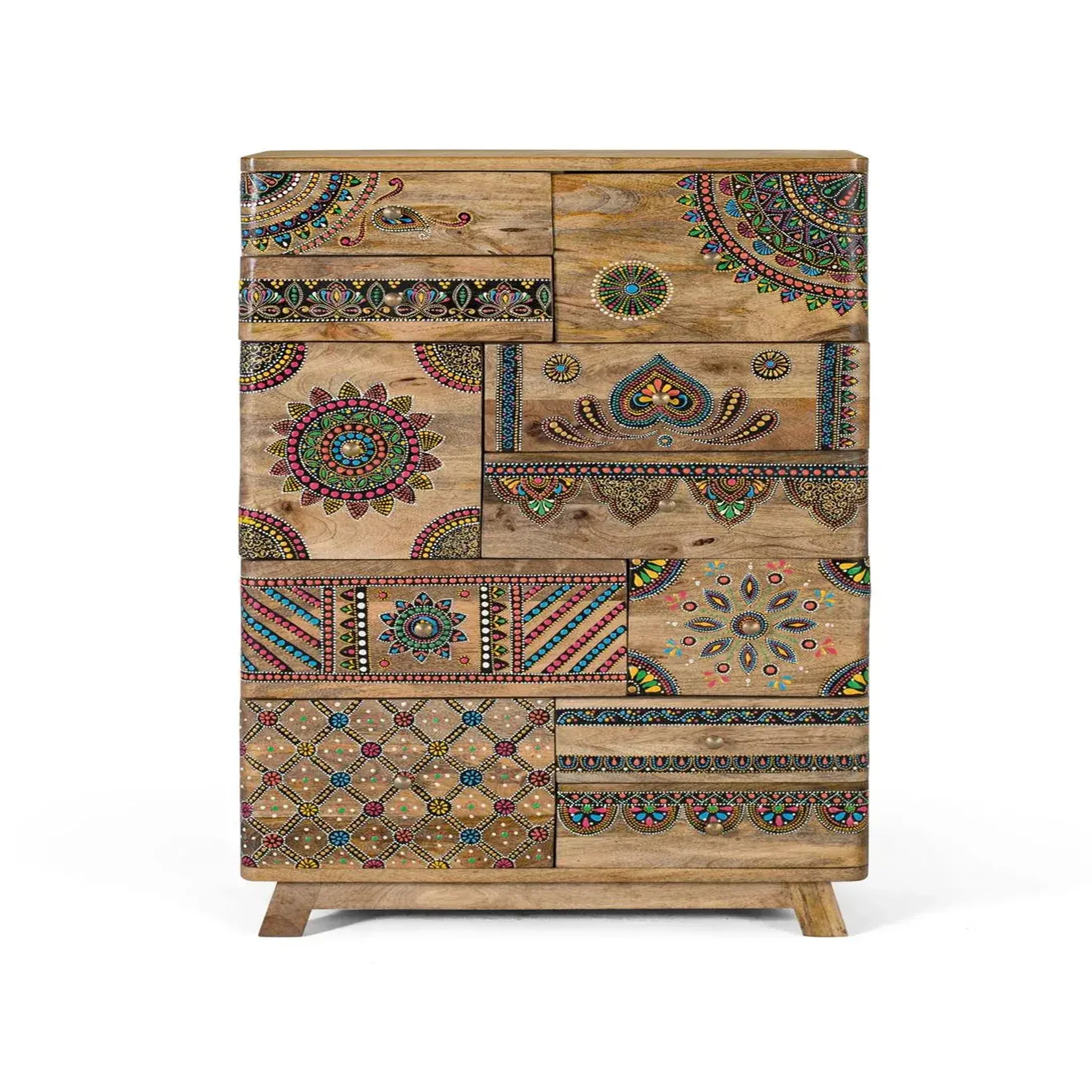 GINER Y COLOMER SL Chiffonnier en bois de manguier 60 cm style boho ethnique