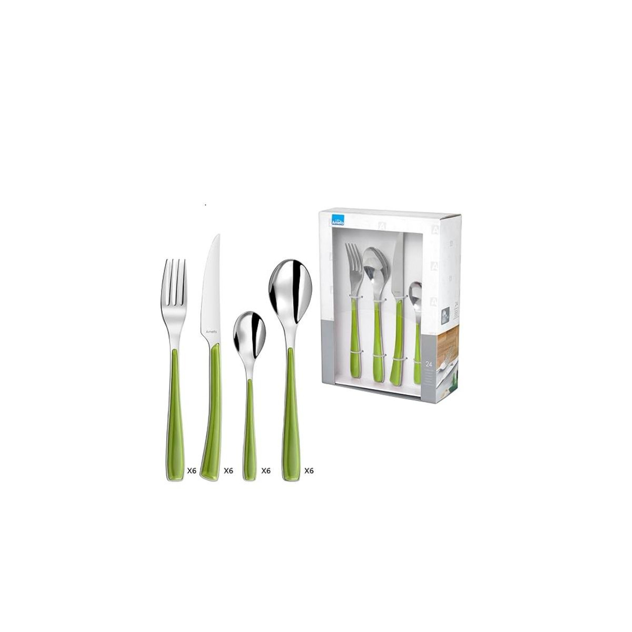 Amefa Ménagère 24 pièces inox - 2224GRAF11C71