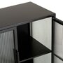Paris Prix Buffet 4 Portes Design  Structure  120cm Noir