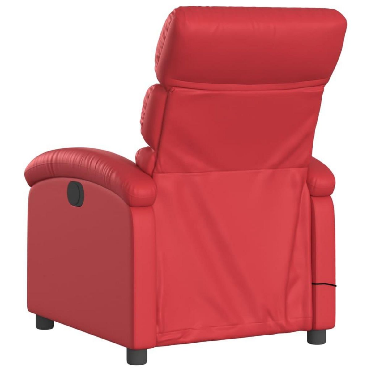 VIDAXL Fauteuil de massage inclinable electrique rouge similicuir