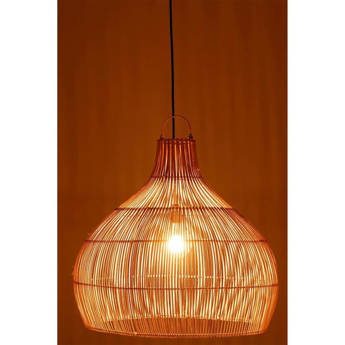 Paris Prix Abat-Jour Déco en Rotin  Poire  83cm Naturel