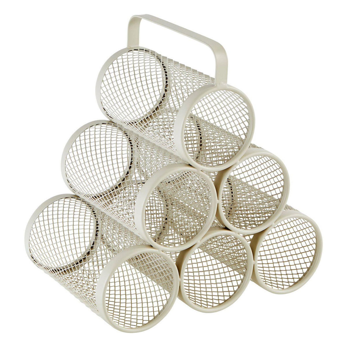 FIVE Porte-bouteilles 6 compartiments en métal MAYAJ - Beige