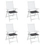 Voir la diapositive 4 : VIDAXL Coussins de chaise de jardin lot de 4 anthracite 40x40x3 cm