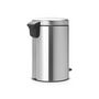 Voir la diapositive 3 : BRABANTIA Poubelle à pédale NEWICON 12 L MATT STEEL