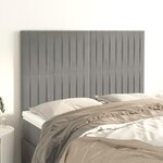 VIDAXL Tetes de lit 4 pcs Gris clair 72x5x78/88 cm Velours