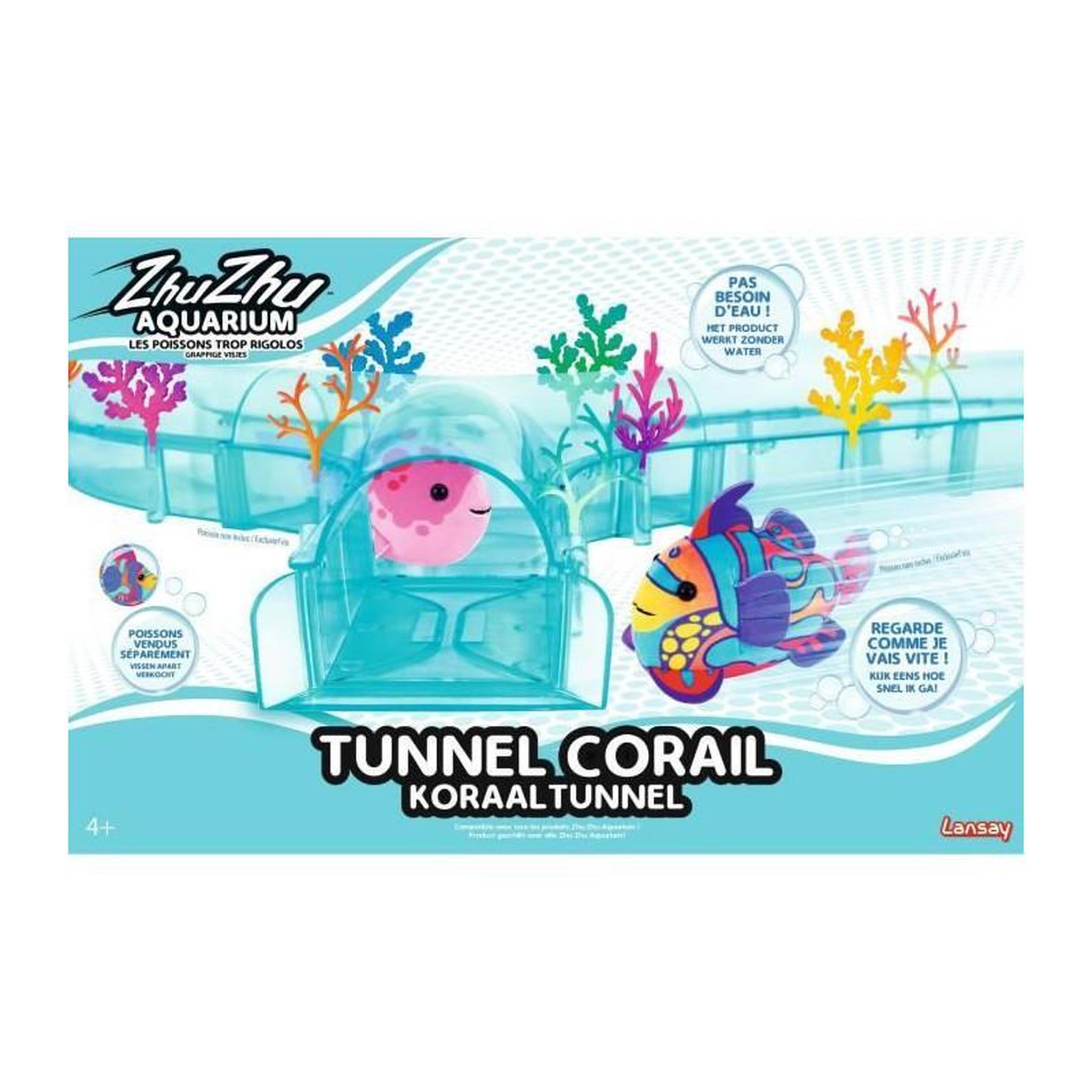 Voir la diapositive 3 : LANSAY Zhu Zhu Aquarium - LANSAY - Tunnel Corail - Des 4 ans