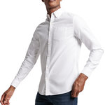 SUPERDRY Chemise Blanche Homme Superdry Vintage Washed. Coloris disponibles : Blanc