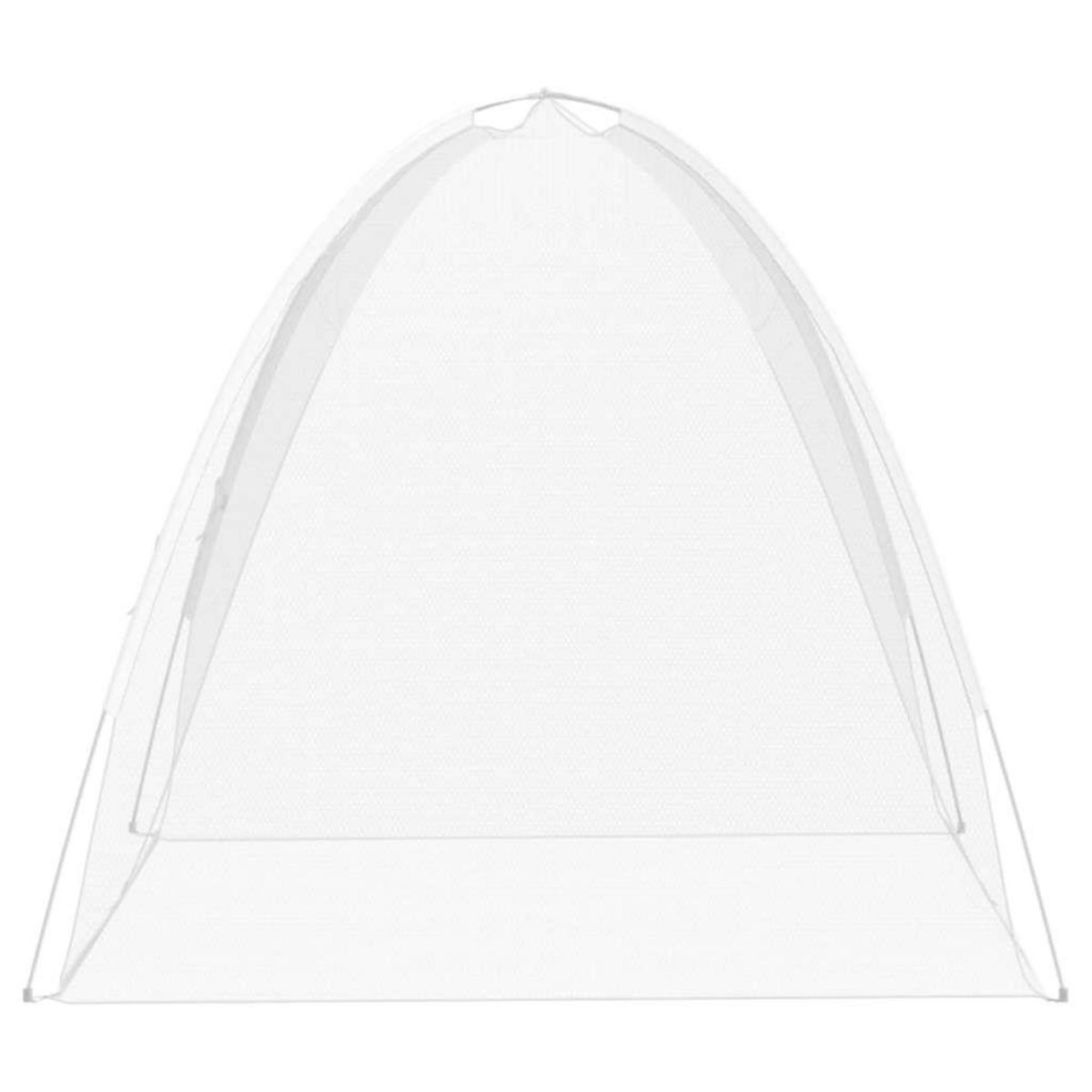 VIDAXL Moustiquaire mongole avec portes 220 maille blanc 200x150x140cm