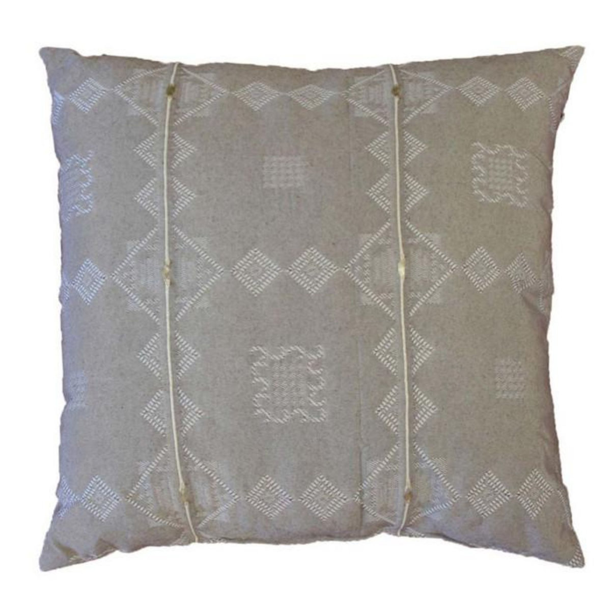 Paris Prix Coussin Déco Jacquard  Mathis  40x40cm Noisette