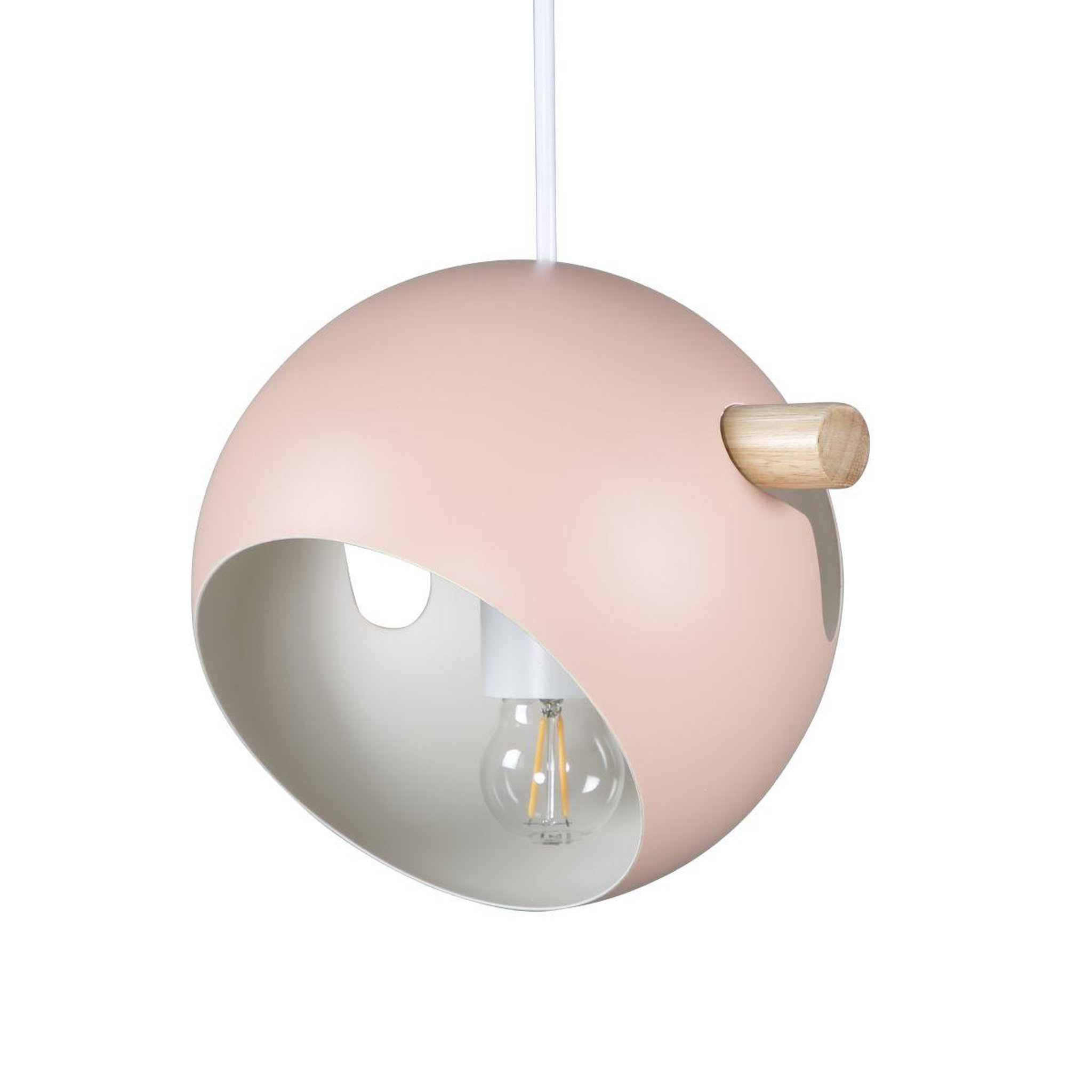 Paris Prix Lampe Suspension Déco  Tubbie  23cm Rose Poudré