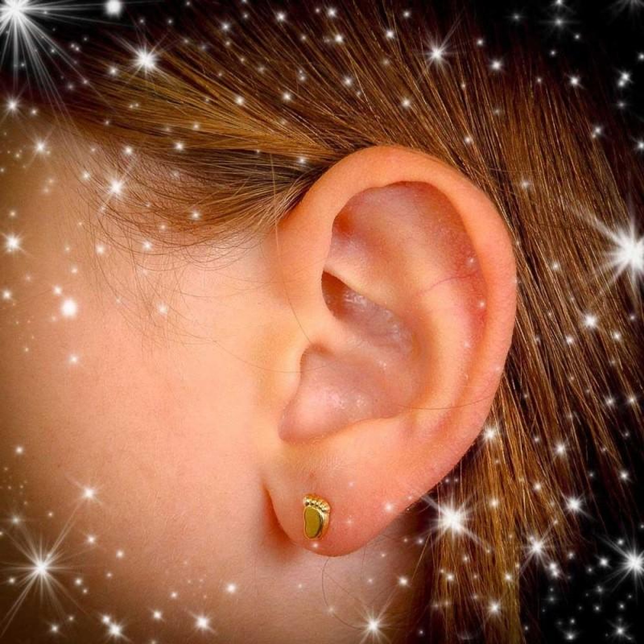 Voir la diapositive 4 : L'ATELIER D'AZUR Boucles d'Oreilles Or 18 Carats 750/000 Jaune - Pieds