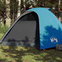 Voir la diapositive 1 : VIDAXL Tente de camping a dome 4 personnes bleu impermeable