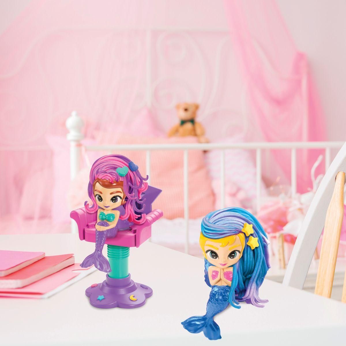 Lexibook Salon de Coiffure pour Sirènes en Pâte à Modeler Douce et Malléable