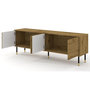 Voir la diapositive 2 : BEST MOBILIER Novara - meuble tv - 4 portes - 180 cm