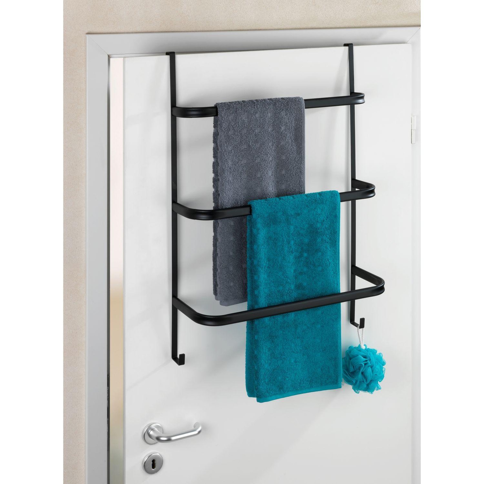 Voir la diapositive 4 : Wenko Porte-serviettes de porte design irpinia - l. 54 x h. 77 cm