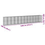 Voir la diapositive 6 : VIDAXL Panier gabion avec couvercle 1200x100x200 cm fer galvanise