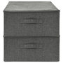 Voir la diapositive 5 : VIDAXL Boîtes de rangement 2 pcs Tissu 70x40x18 cm Anthracite