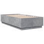 Voir la diapositive 3 : VIDAXL Cadre de lit avec LED sans matelas gris beton 90x190 cm