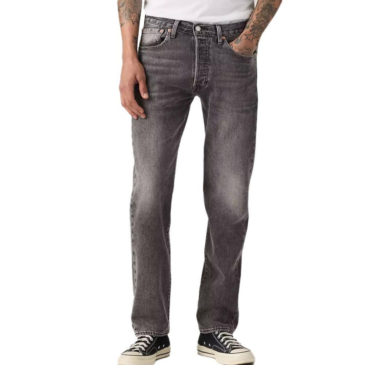 Levi's Jean  Homme Levi's 501 Levis Original Fit Greys