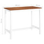 Voir la diapositive 5 : VIDAXL Table de bar Bois massif 108x60x91 cm