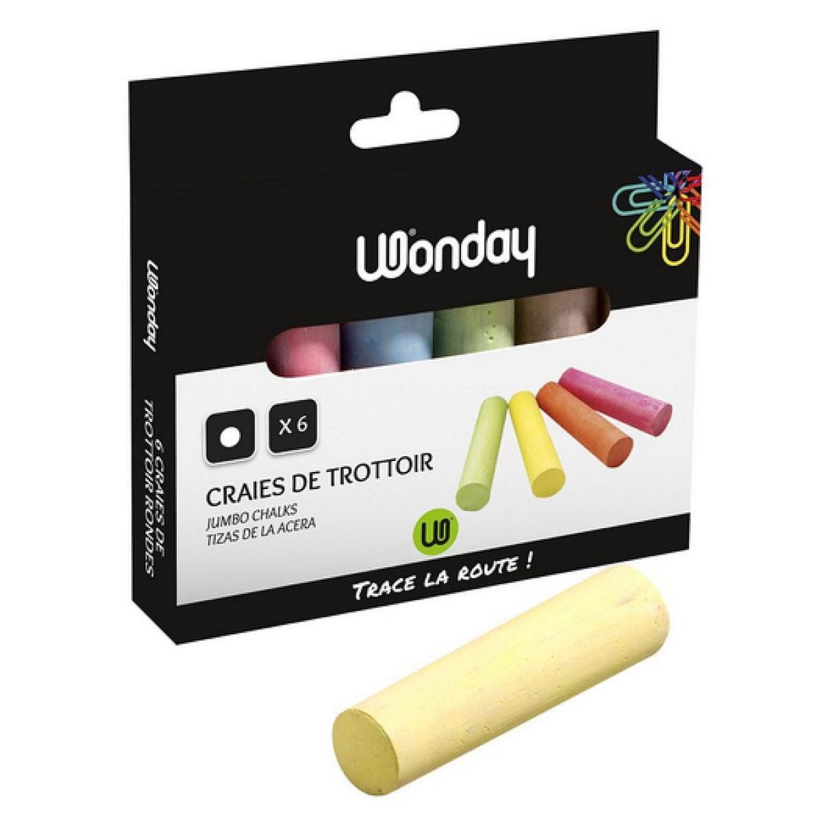 Mercier Craie de trottoir ronde 6 piece(s)