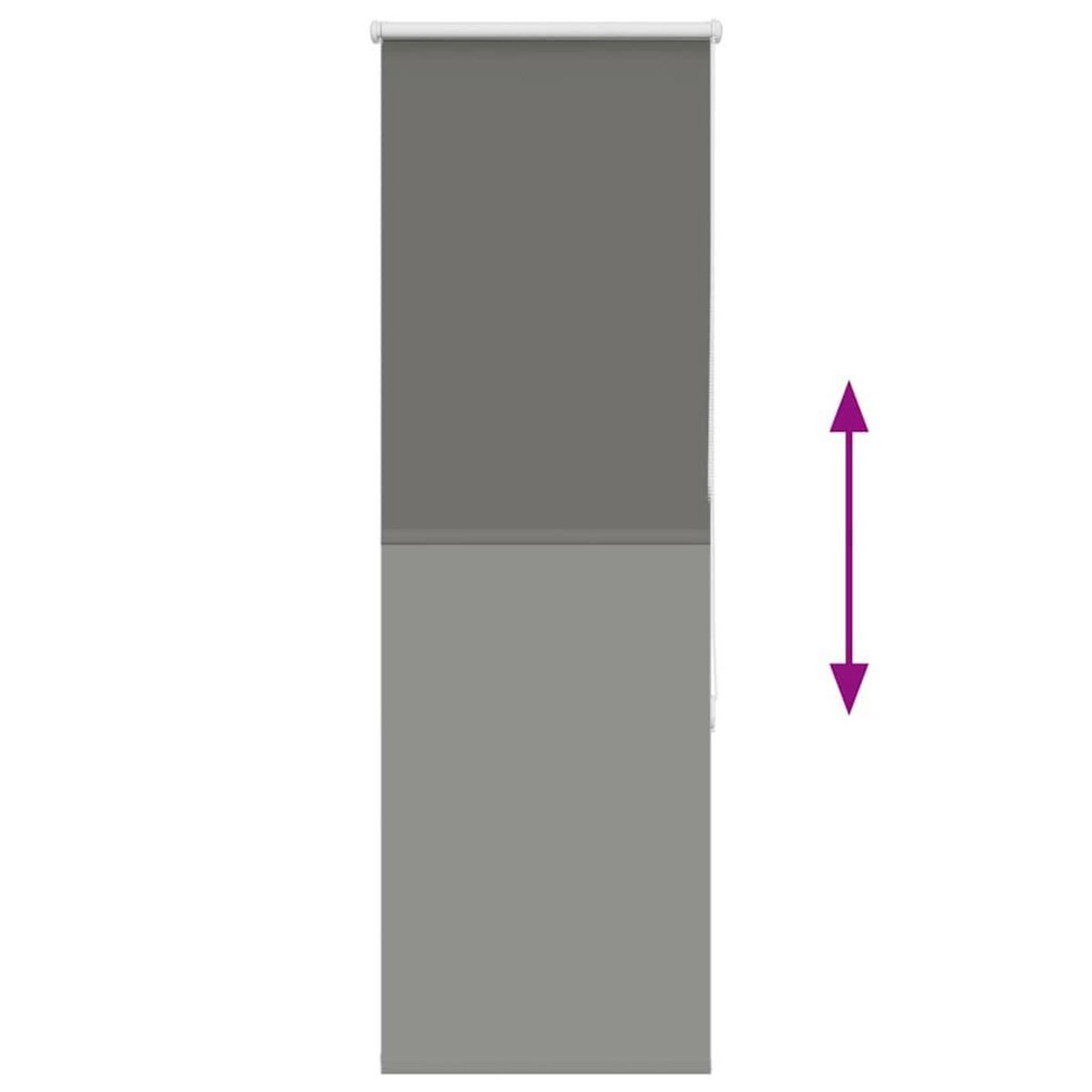 VIDAXL Store enrouleur occultant largeur du tissu 40,7 cm polyester