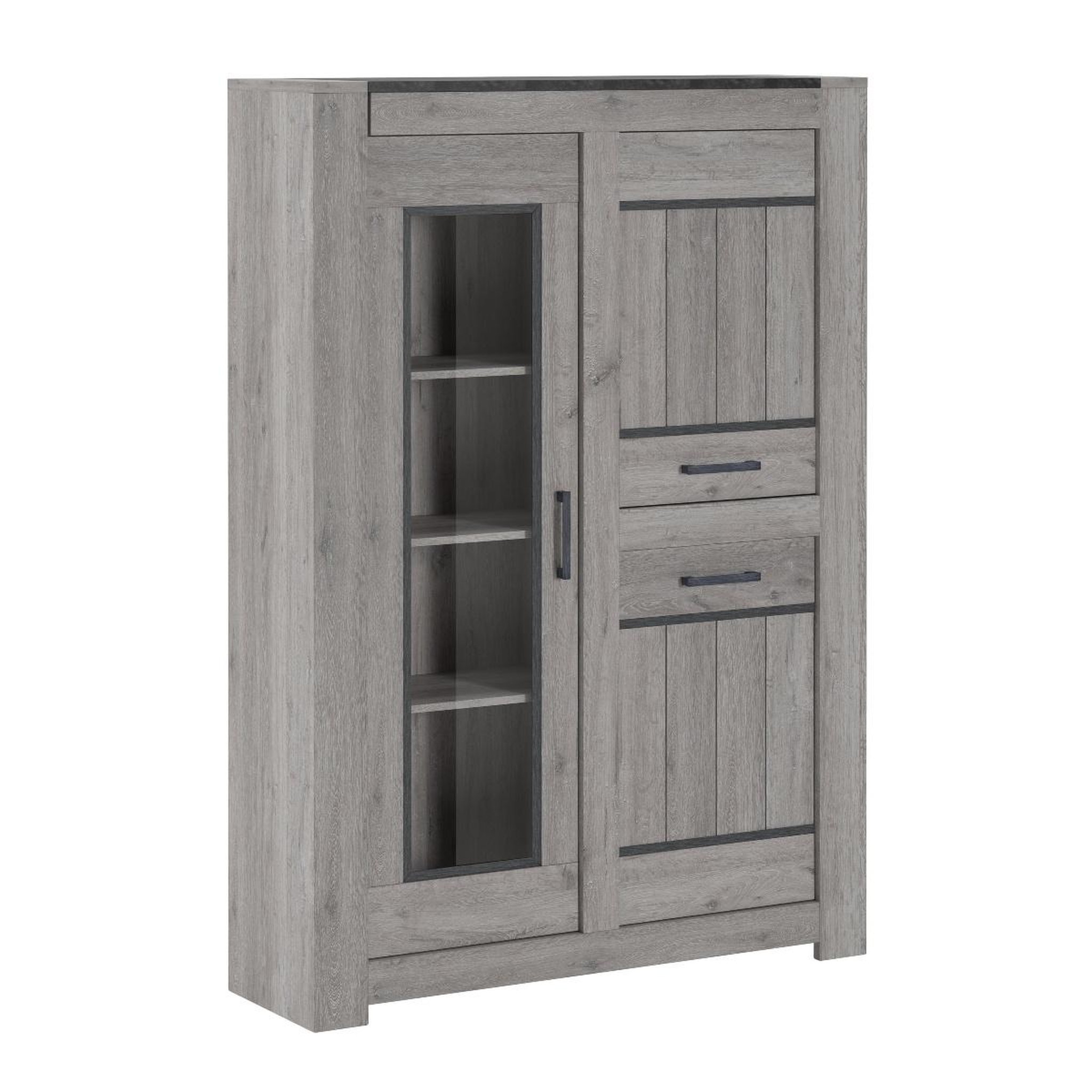 JLC KREATION Argentier-bar moderne chêne gris MAYA