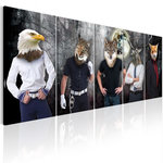 Paris Prix Tableau Imprimé  Animal Faces. Coloris disponibles : Multicolore