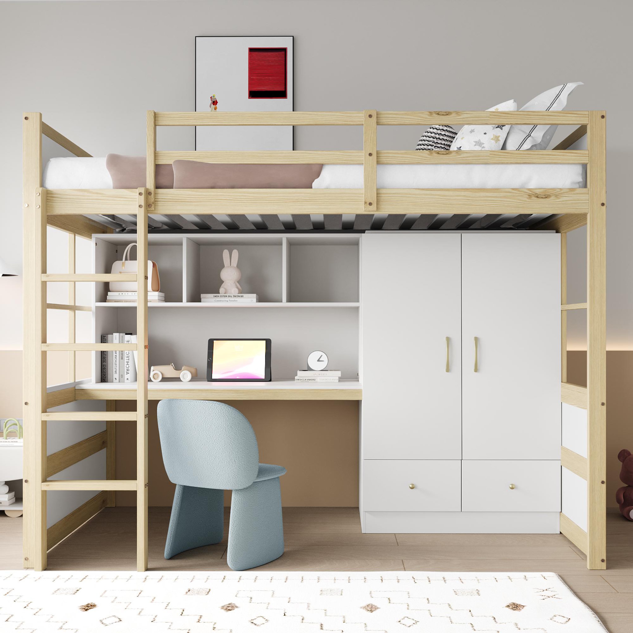 Voir la diapositive 2 : MERAX Lit mezzanine enfant