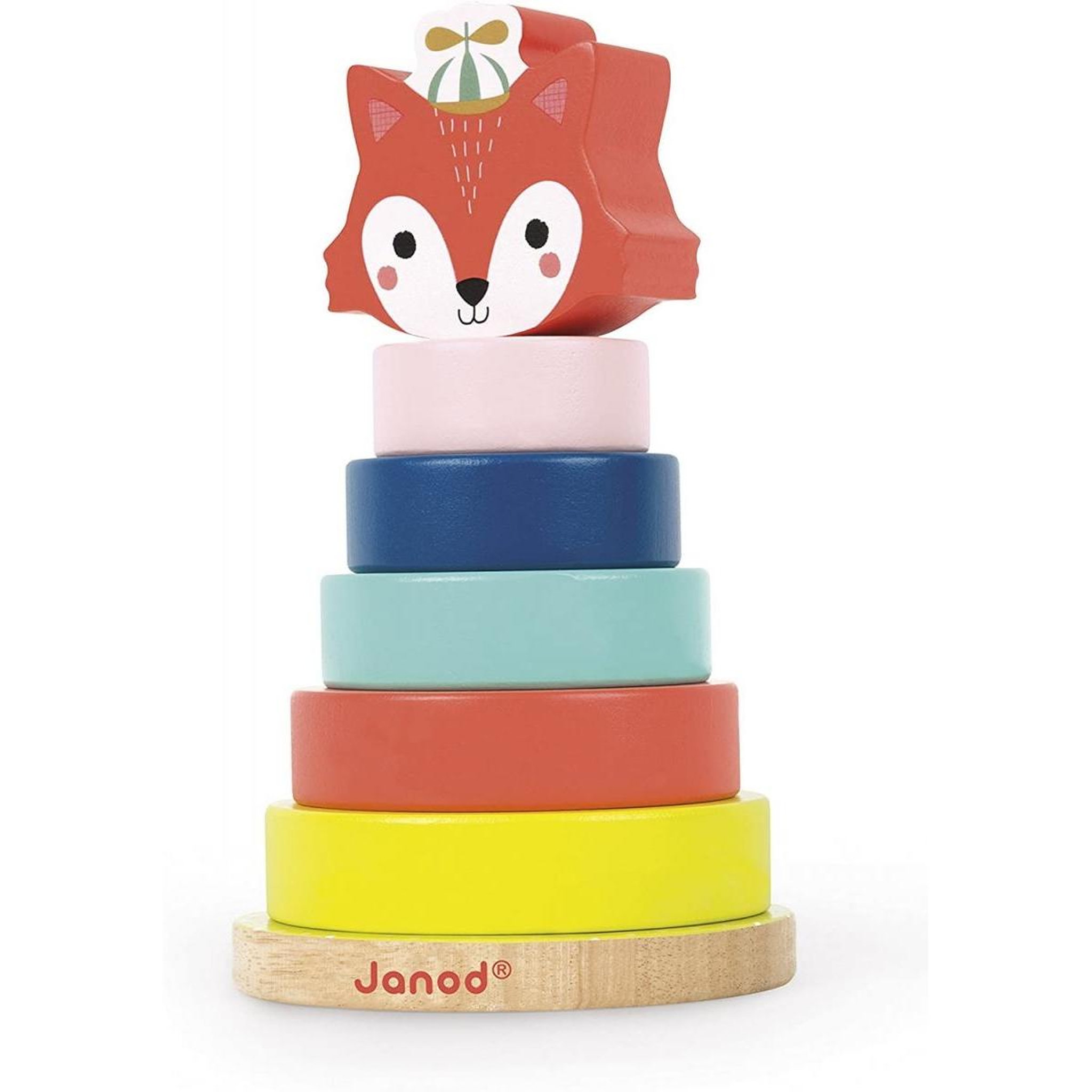Voir la diapositive 1 : Juratoys-Janod Empilable Renard Baby Forest