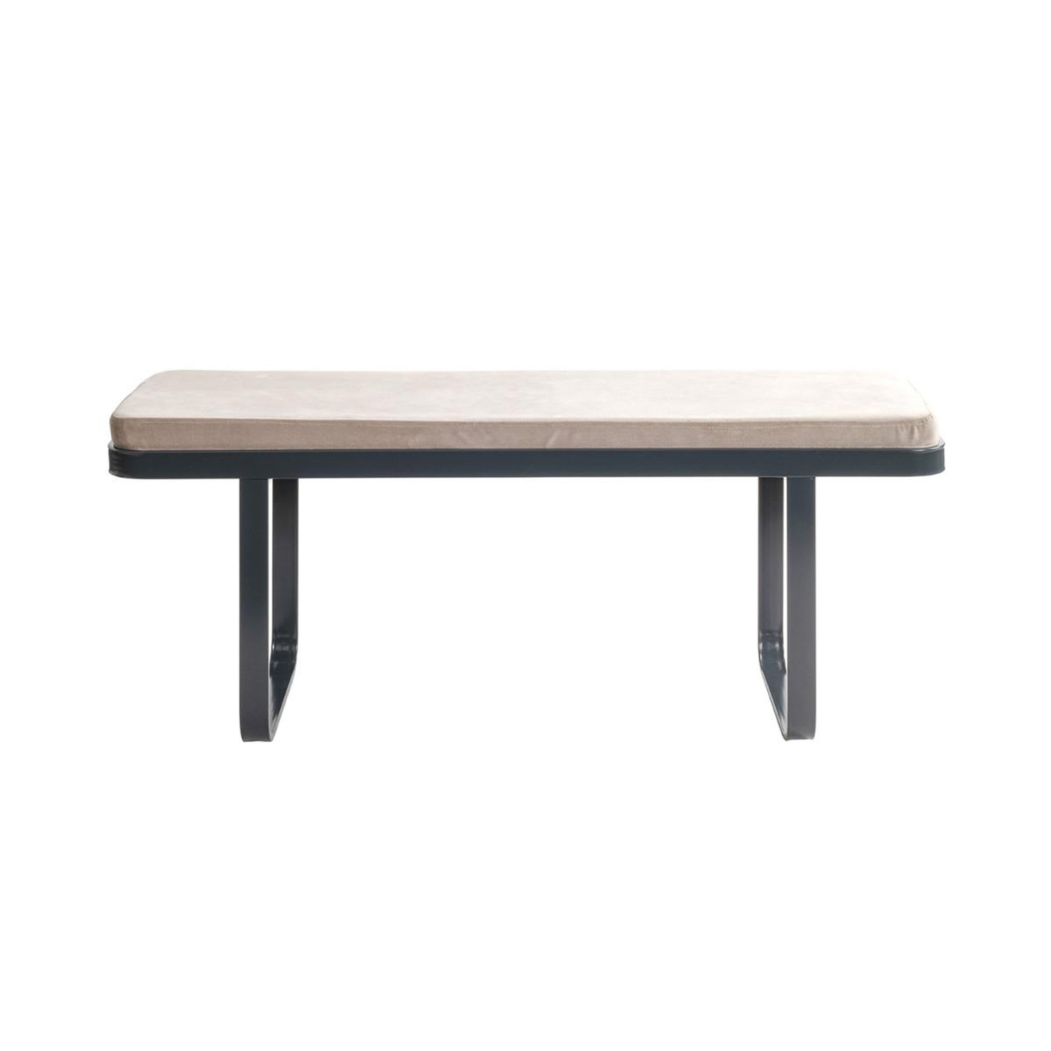 Voir la diapositive 2 : Paris Prix Banc design 2 places  dario  115cm beige gris