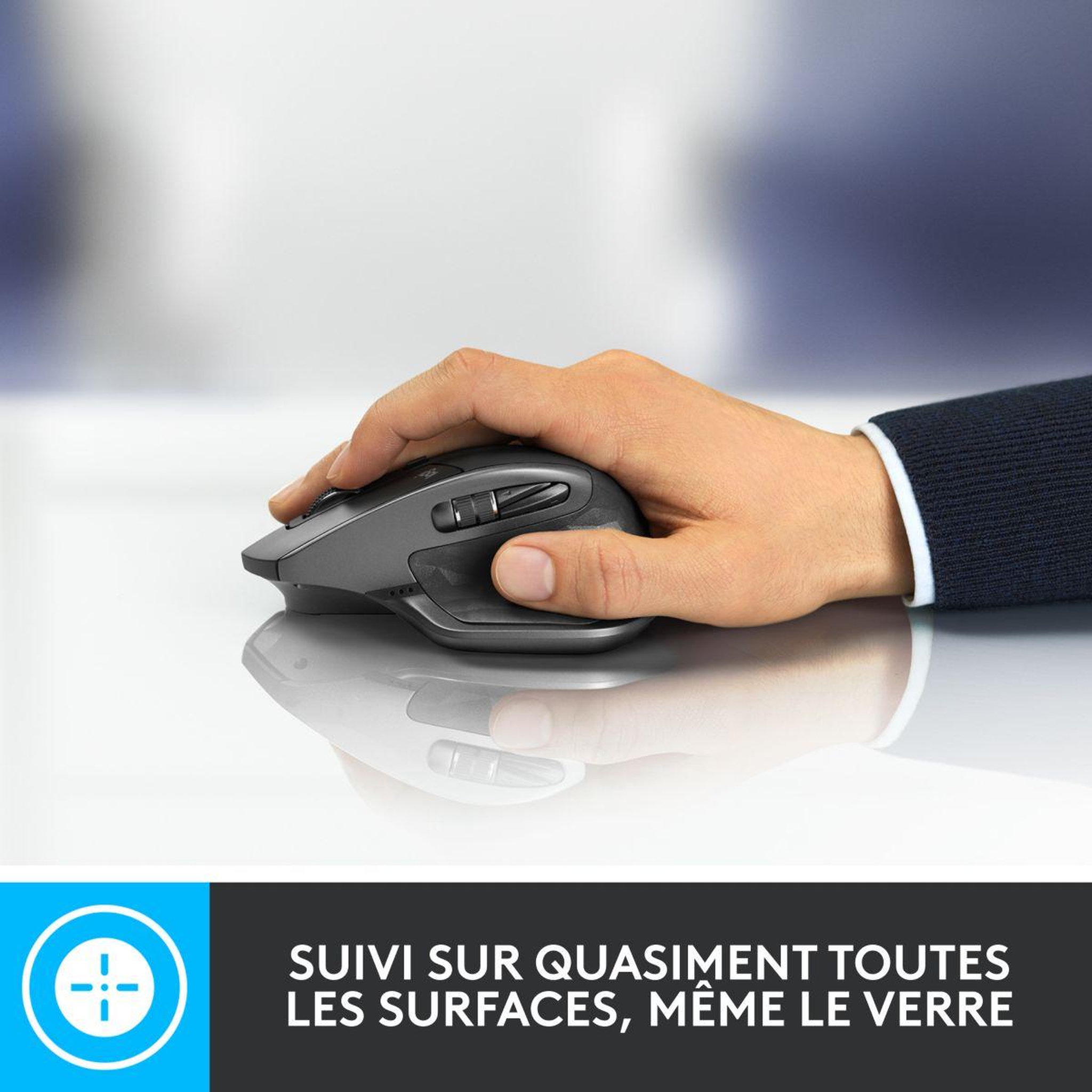 Voir la diapositive 3 : Logitech Souris sans fil rechargeable MX Master 2S Graphite