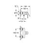 Voir la diapositive 6 : Grohe Mitigeur monocommande Douche Start - GROHE - montage mural - raccord fileté 1/2 - chromé