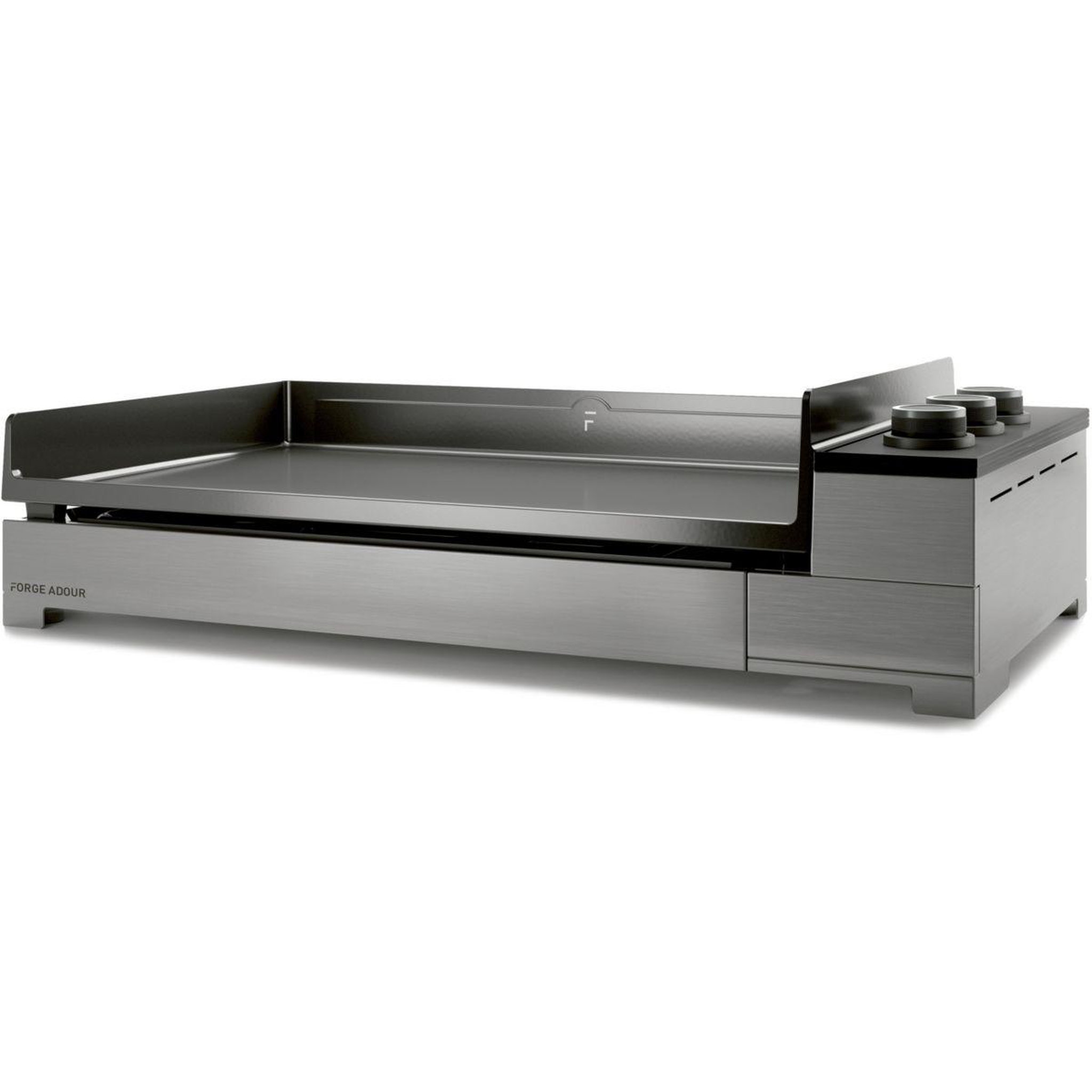 FORGE ADOUR Plancha gaz premium 75 inox 3 brûleurs à poser 75.5x41 cm