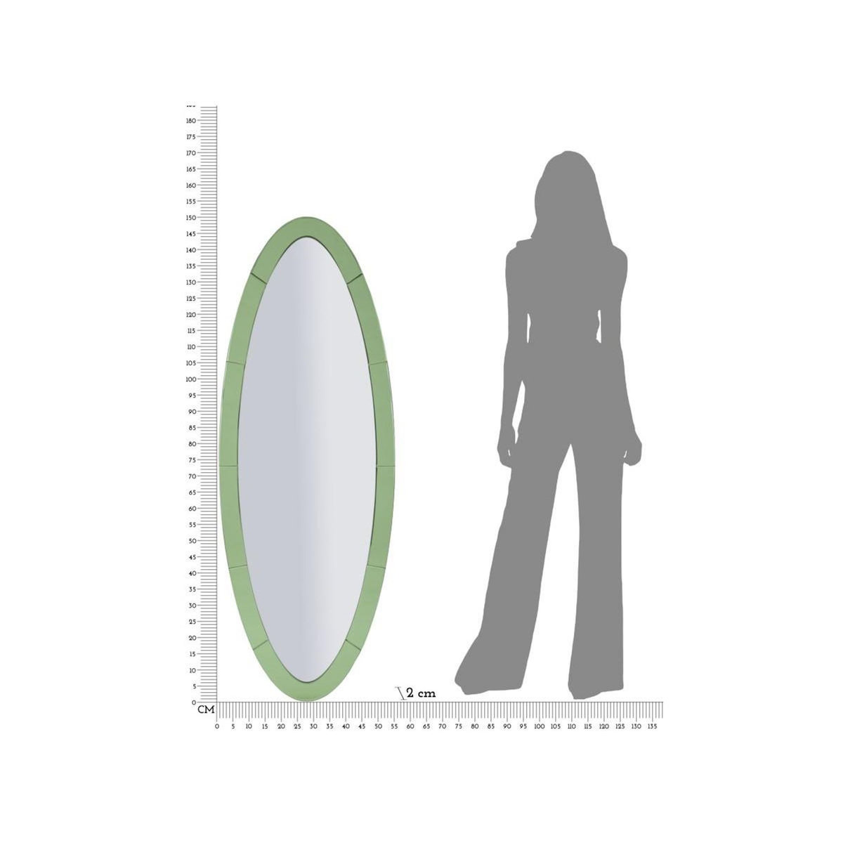 Paris Prix Miroir Mural Ovale  Oslo  150cm Vert