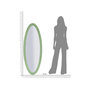 Voir la diapositive 6 : Paris Prix Miroir Mural Ovale  Oslo  150cm Vert