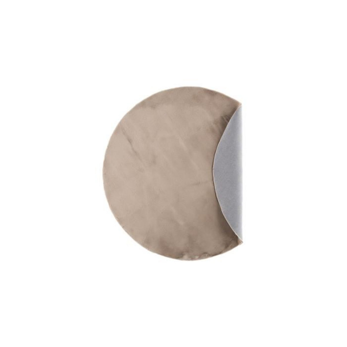 Paris Prix Tapis Déco Rond  Leni  200cm Beige