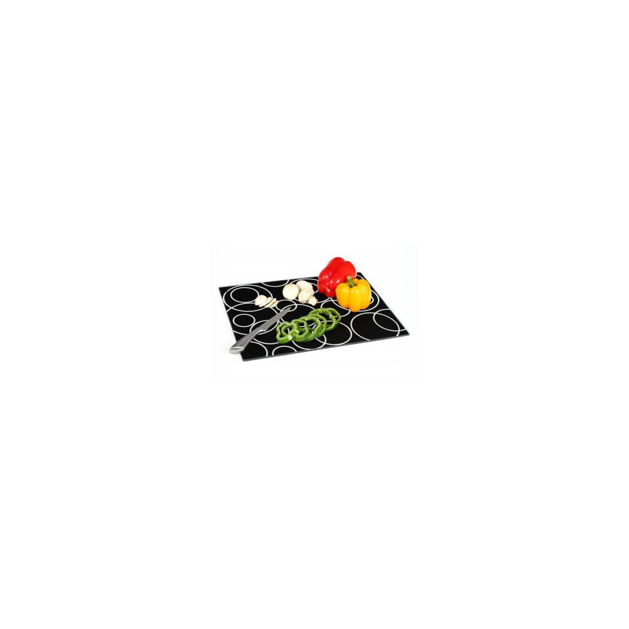 SECRET DE GOURMET Planche à découper en verre Noir 30 x 40 cm