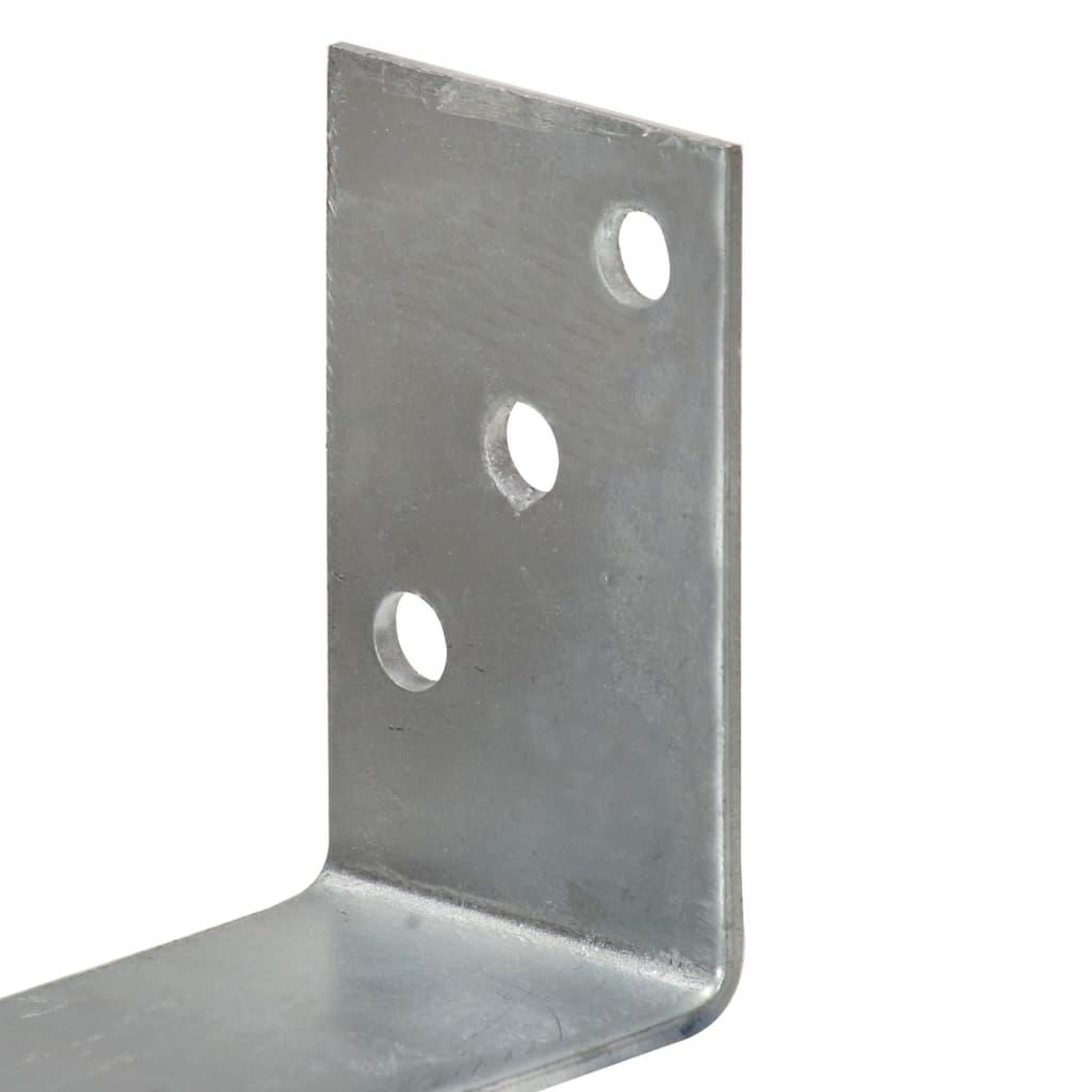 Voir la diapositive 4 : VIDAXL Piquets de cloture 6 pcs Argente 8x6x30 cm Acier galvanise