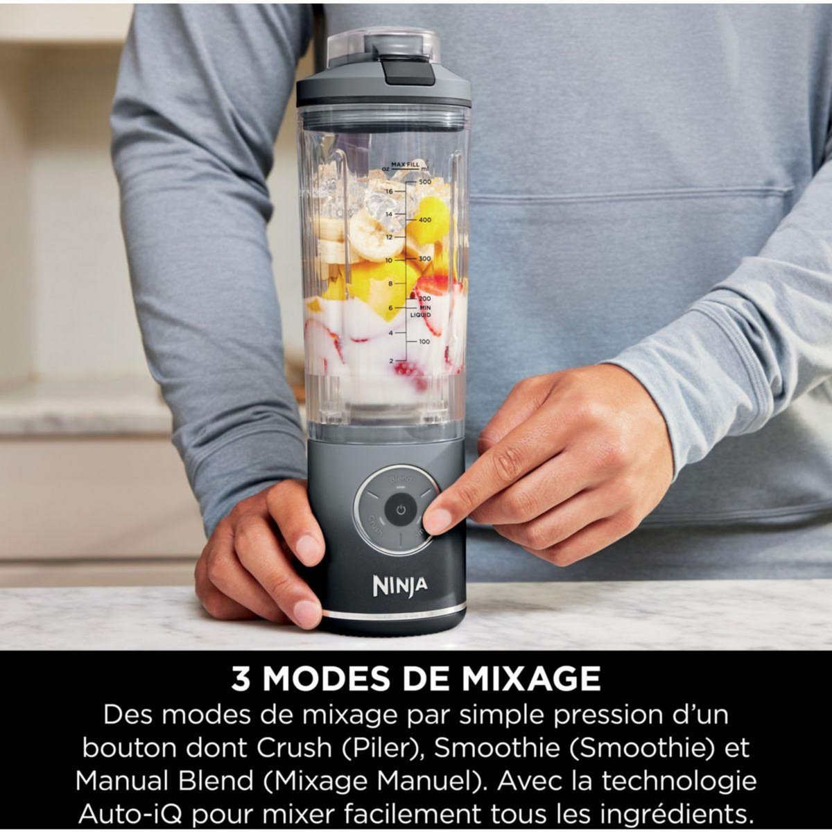 NINJA Blender Blast Max gris BC251EUGY