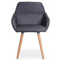 Voir la diapositive 2 : Paris Prix Fauteuil Design Scandinave  Dorcy  82cm Gris Foncé