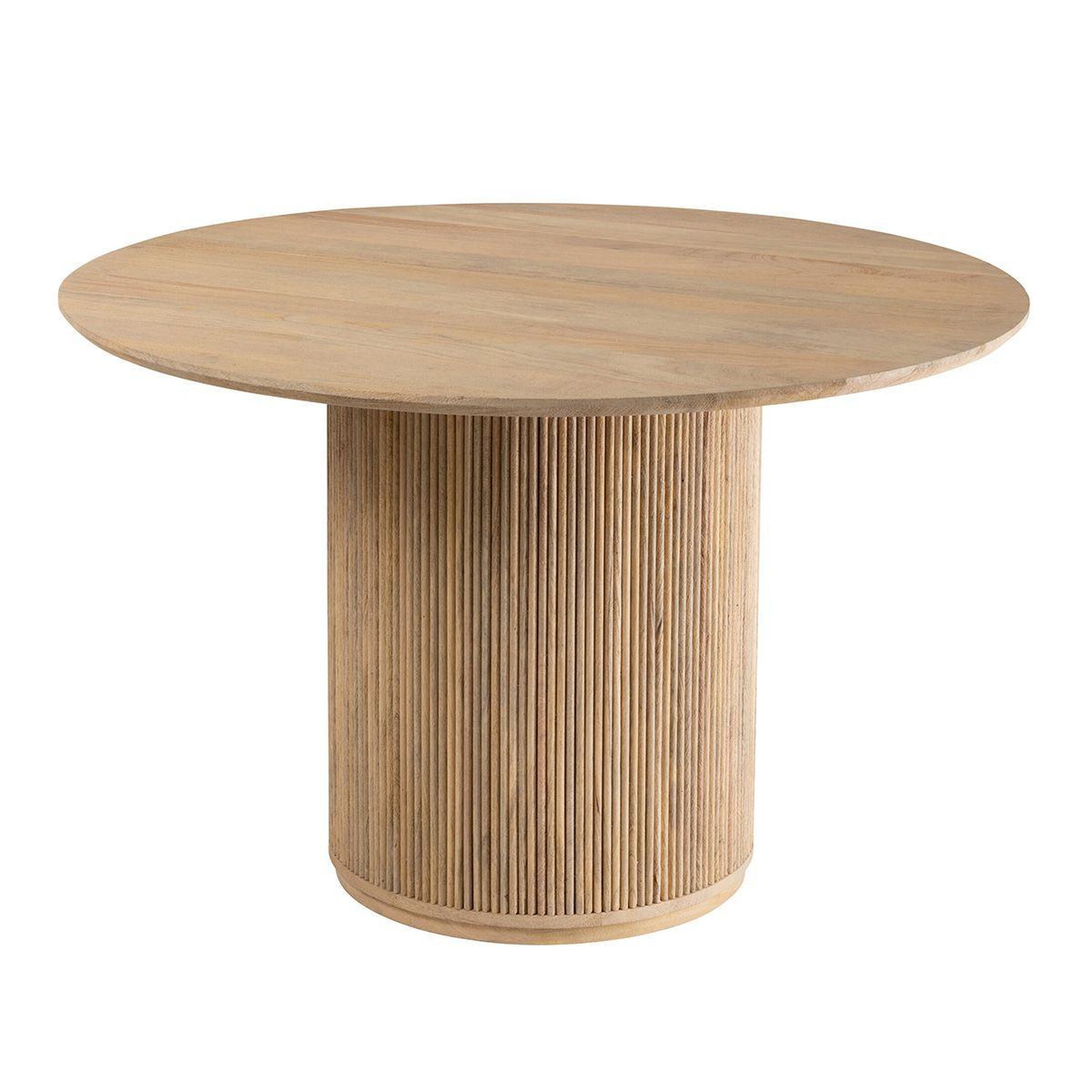 J-LINE Table de Repas Design en Bois  Vincent  120cm Naturel