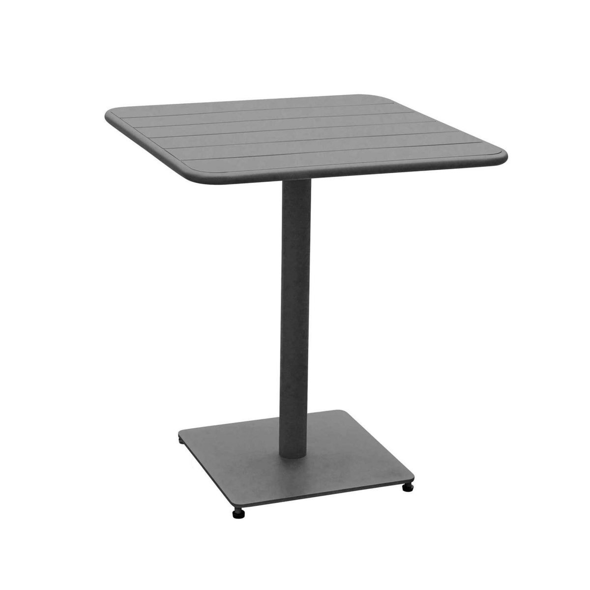 HESPERIDE Table de jardin carré Phuket - 2 Places - Gris graphite